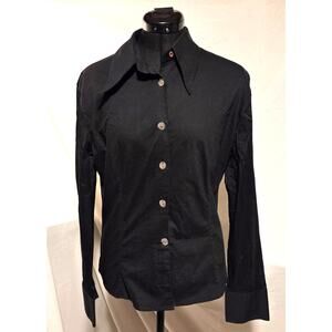 Dolce & Gabbana J&ANS Italy Stretch Button Shirt Cufflink Collar Size L